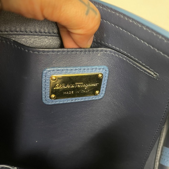 SOLD Salvatore Ferragamo Sofia Satchel Smooth Leather Small - Picture 12 of 15